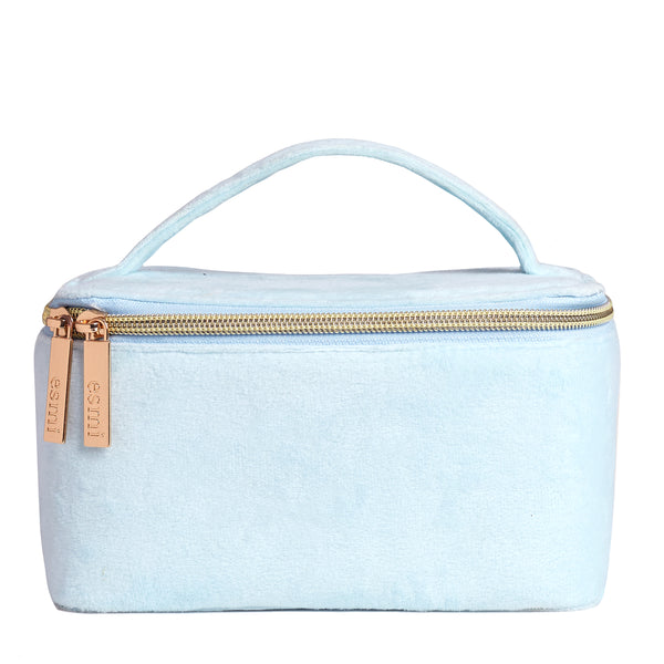 Blue Velvet Vanity Bag