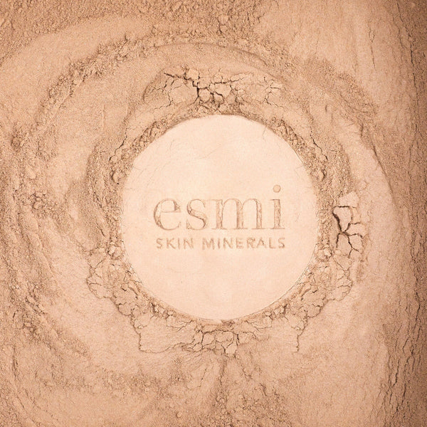 esmi's logo imprinted in foundation
