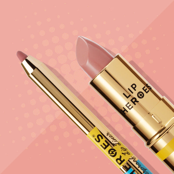 Lip heroes lipstick and liner duo - natural