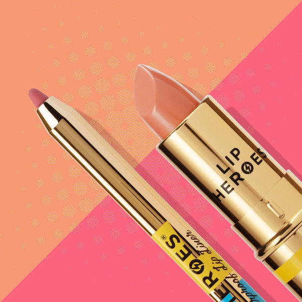 Lip heroes lipstick and liner duo - peach